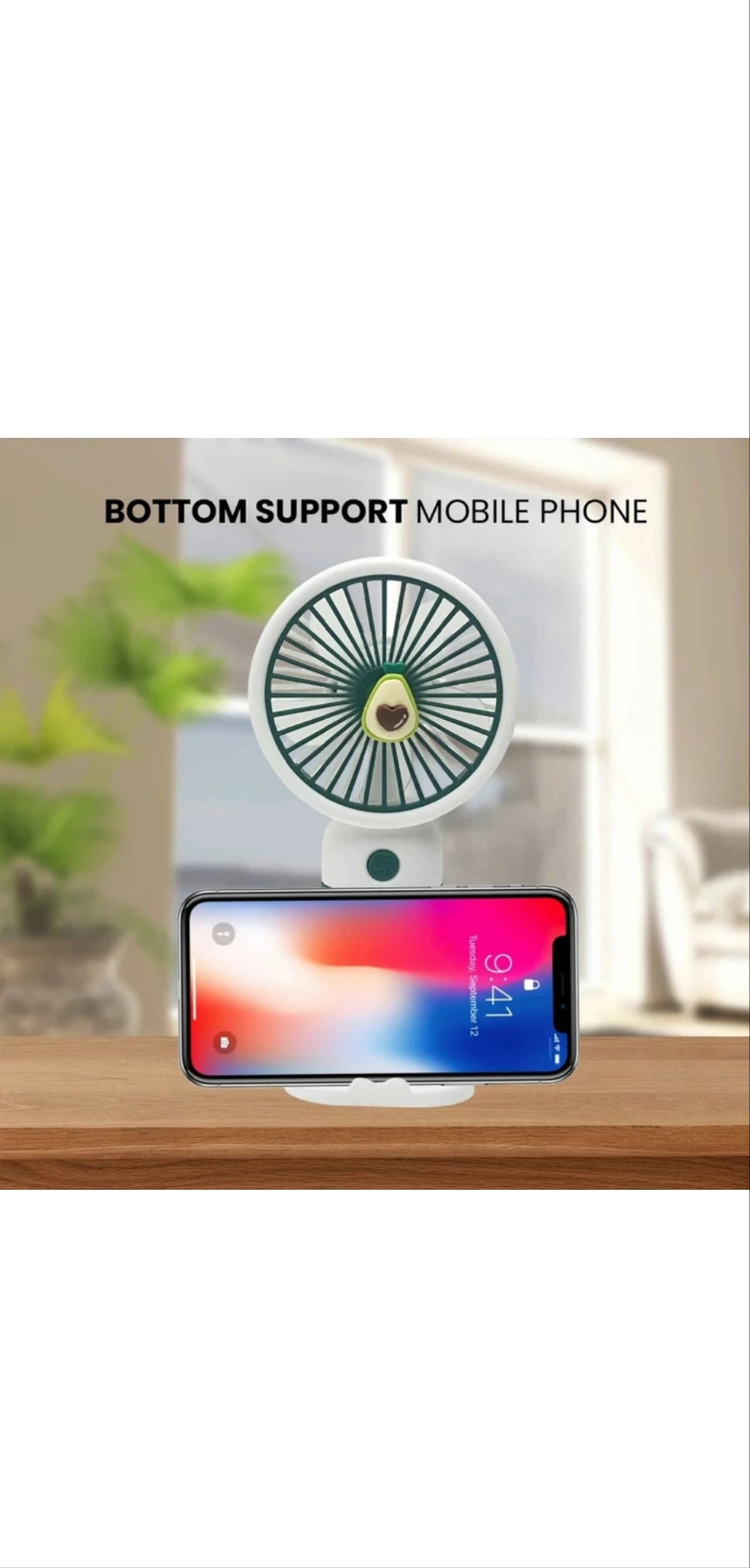Portable rechargeable mini fan