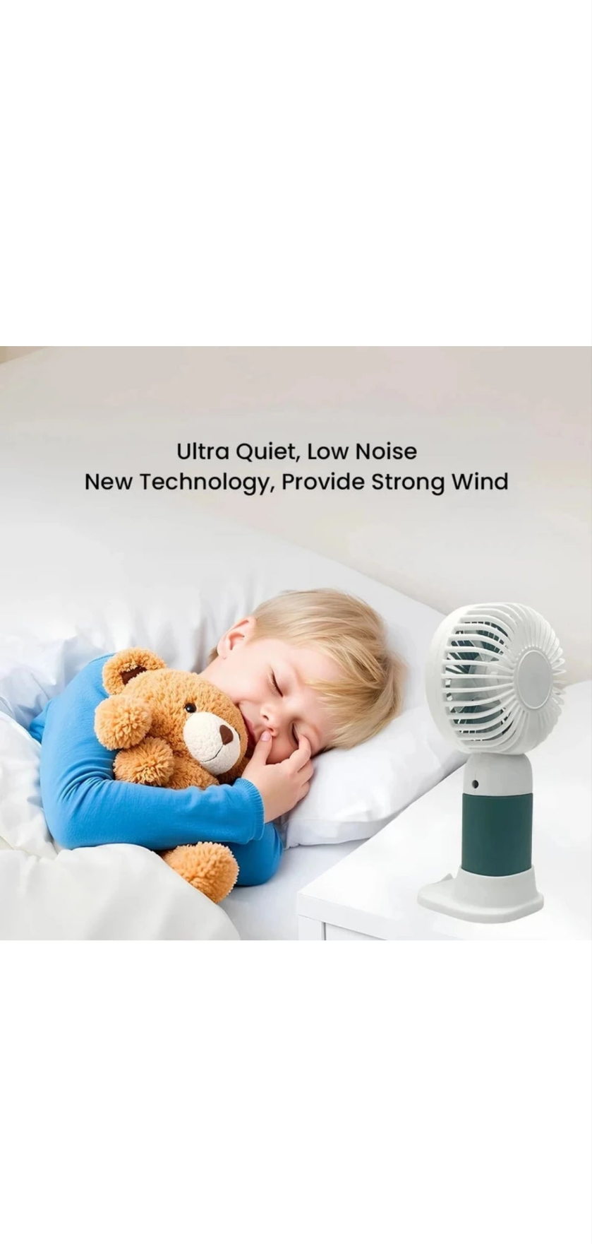 Portable rechargeable mini fan