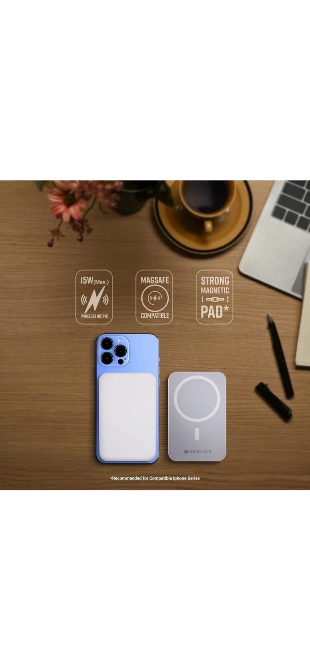 zebronics wireless power bank 10000mah